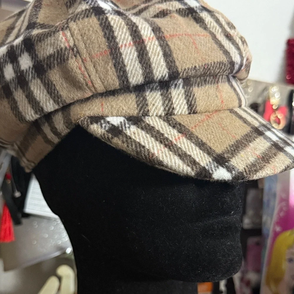 Plaid Brown Cap NWT - Picture 4 of 4